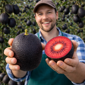 Black Diamond Ruby Kiwi Seeds C Sweet, Nutrient-Rich & Easy to Grow at Home